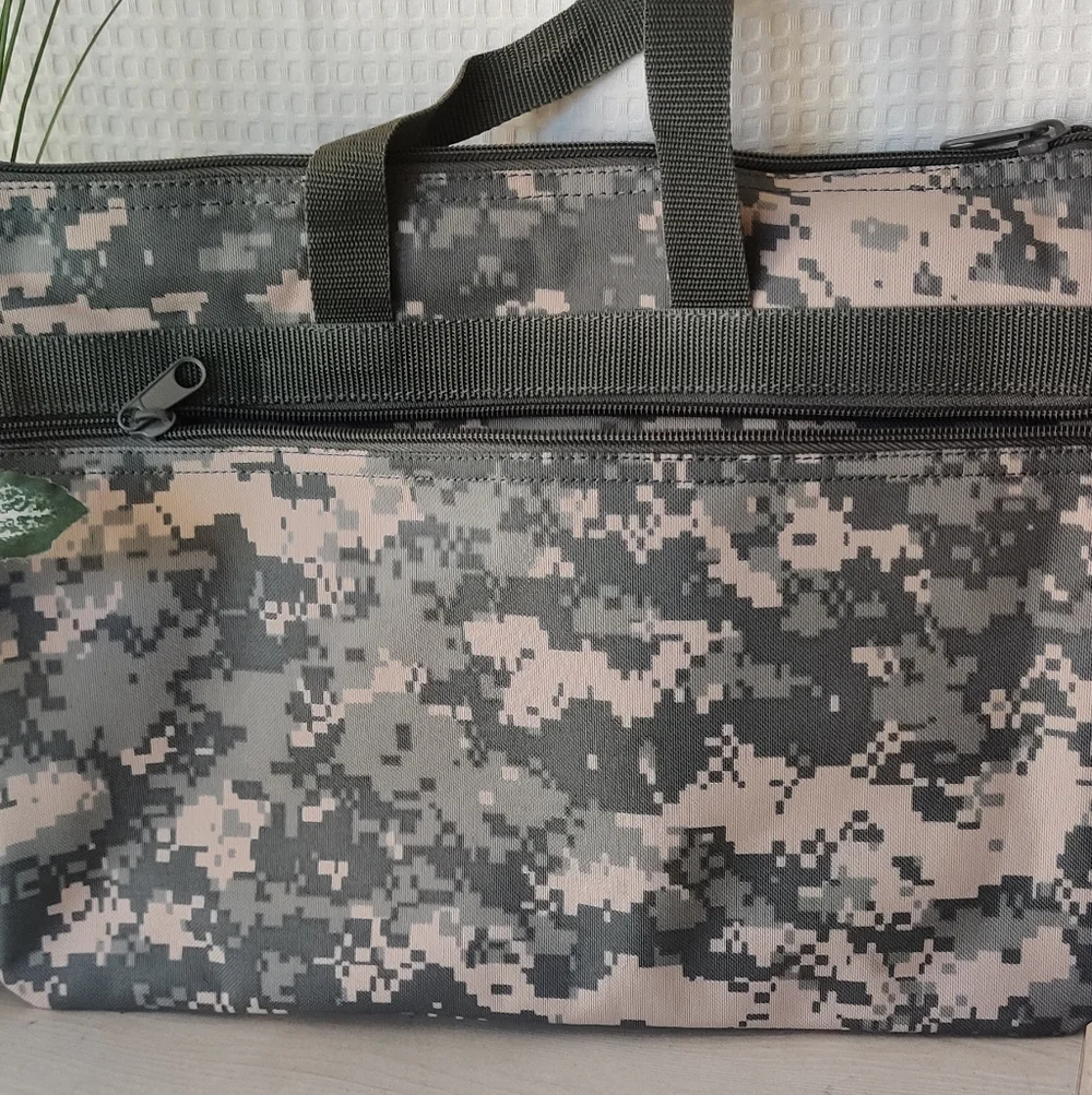 Digital Camouflage Laptop / Document Carrying Case with Handles- Unisex